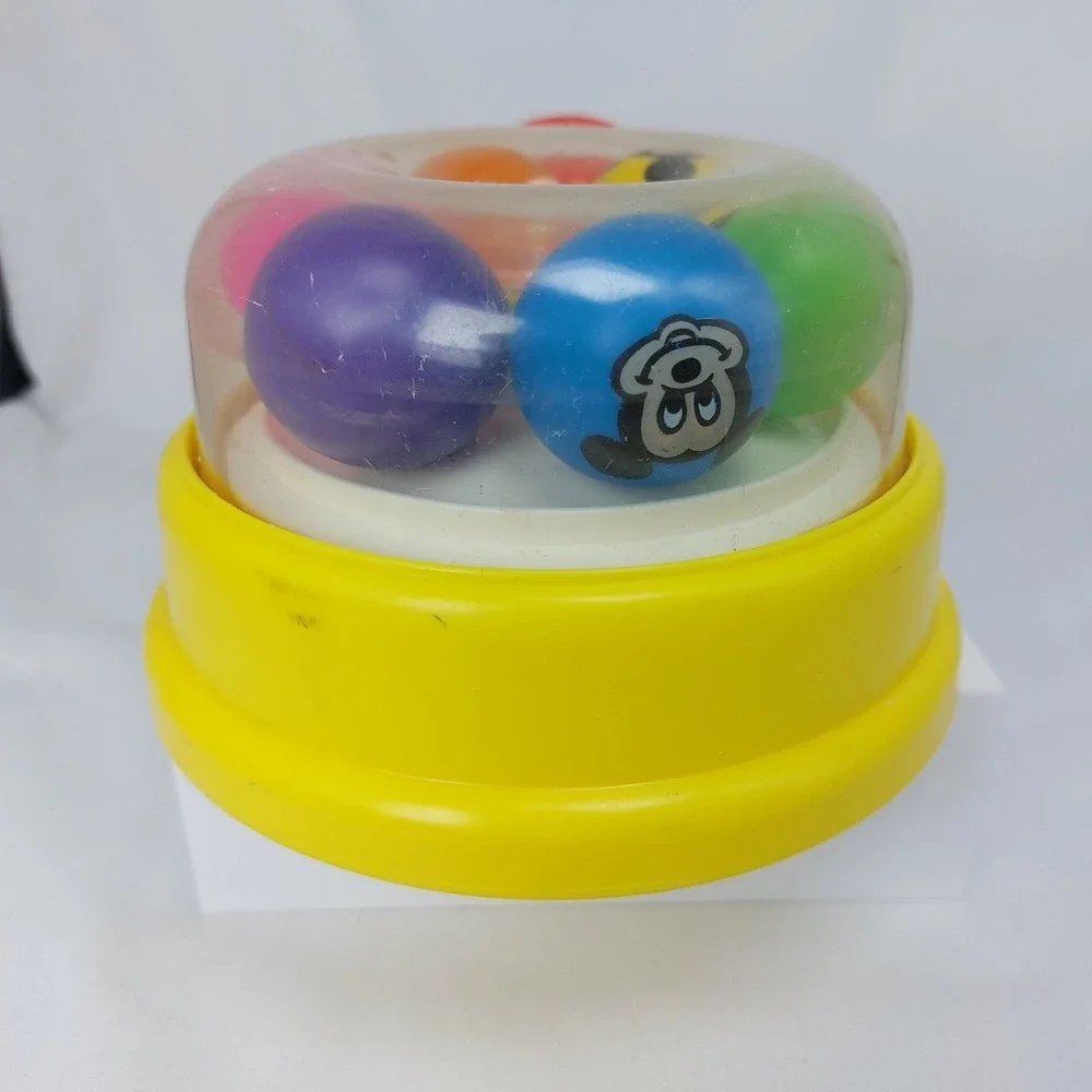 VINTAGE DISNEY COLOR SPIN‎ TOY MATTEL 1986 MICKEY MINNIE MOUSE BABY INFANT Works